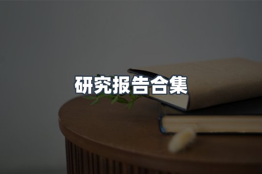 研究报告合集